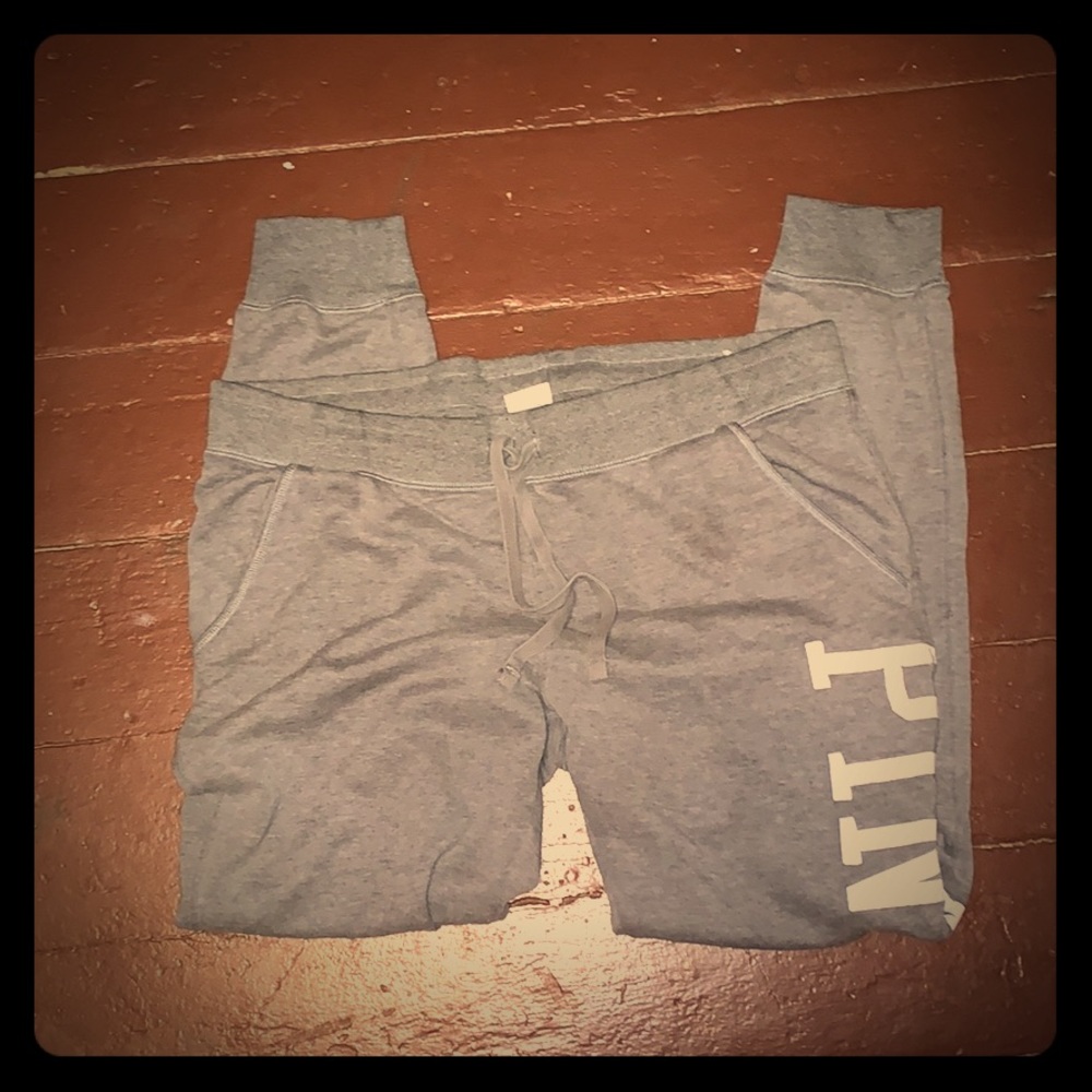 Pink sweat pants